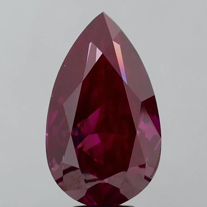 7.51ct Pear Lab Grown Diamond (Colour Fancy Vivid Pink, Clarity SI1, IGI Certified)