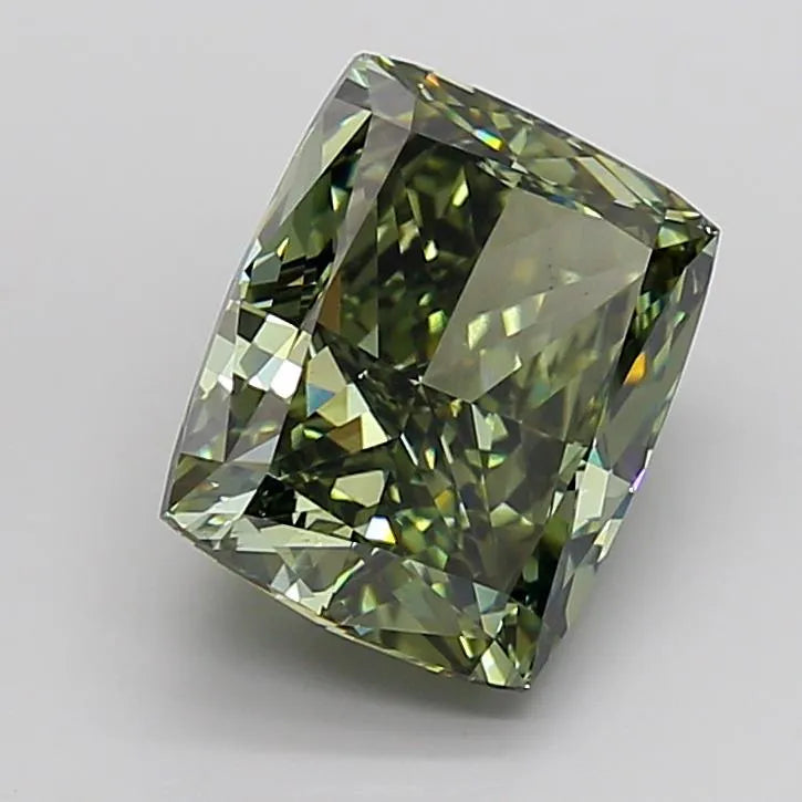 7.53ct Cushion modified Lab Grown Diamond (Colour Fancy Intense Green, Clarity VS1, IGI Certified)