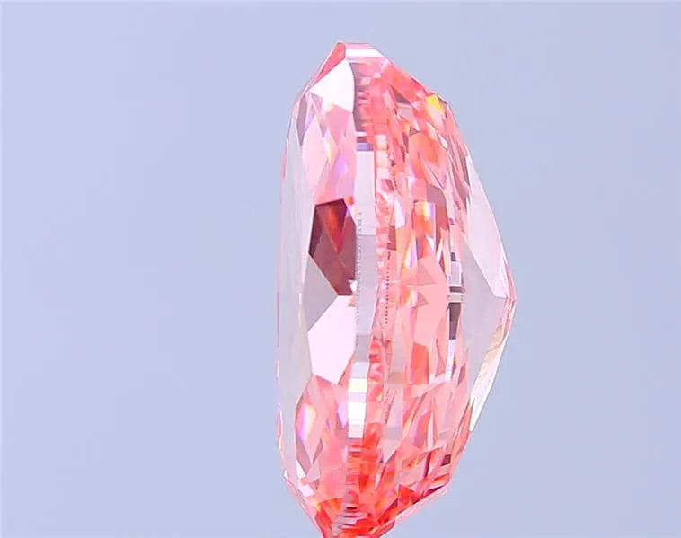 7.53ct Oval Lab Grown Diamond (Colour Fancy Vivid Pink, Clarity VS1, IGI Certified)