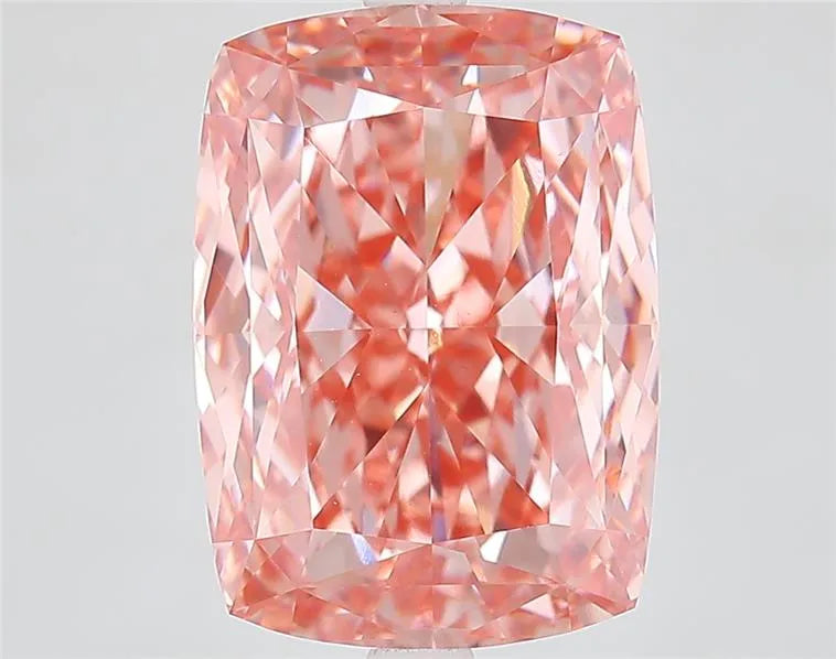 7.56ct Cushion modified Lab Grown Diamond (Colour Fancy Vivid Pink, Clarity VS1, IGI Certified)