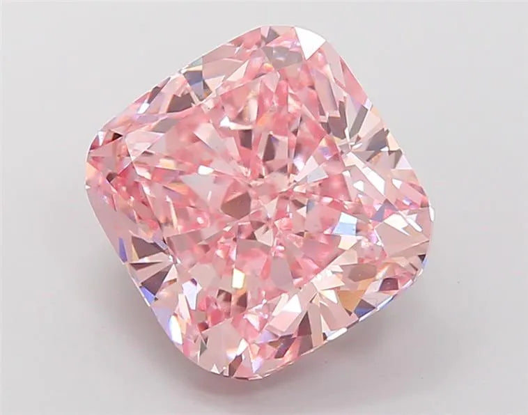 7.57ct Cushion modified Lab Grown Diamond (Colour Fancy Pink, Clarity VS1, IGI Certified)