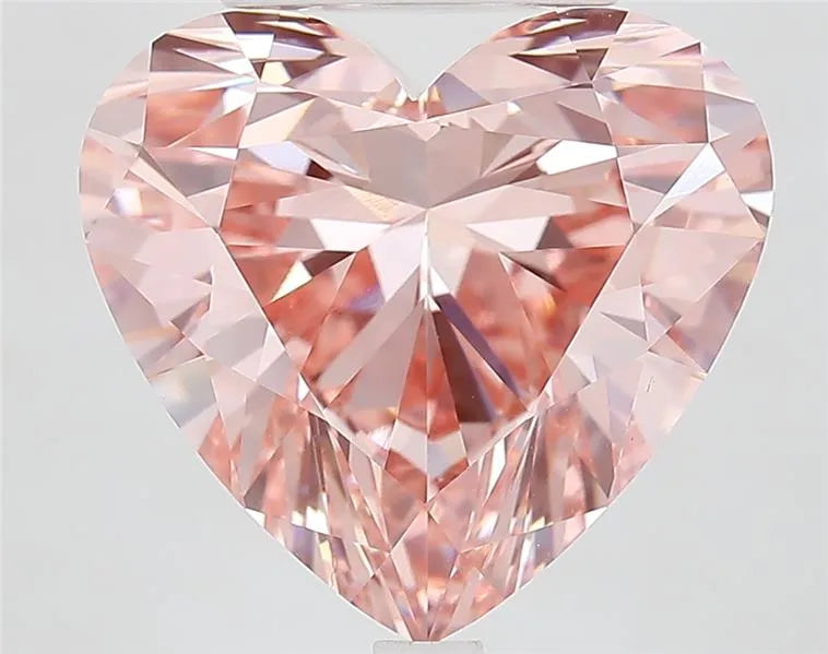 7.64ct Heart Lab Grown Diamond (Colour Fancy Vivid Pink, Clarity VVS1, IGI Certified)