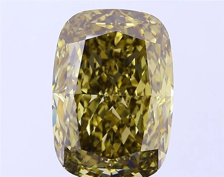 7.75ct Cushion brilliant Lab Grown Diamond (Colour Brown, Clarity VVS2, Uncertified)