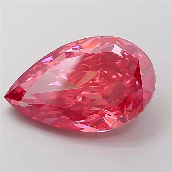7.79ct Pear Lab Grown Diamond (Colour Fancy Vivid Pink, Clarity VS1, Uncertified)