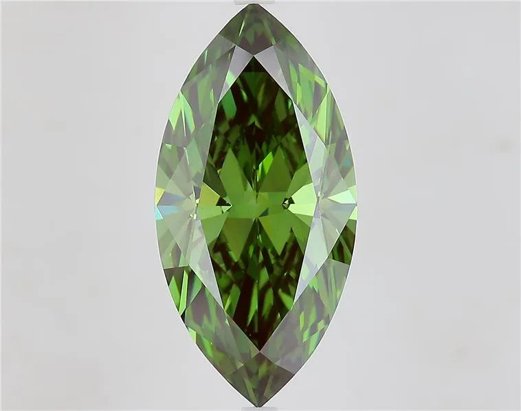 7.80ct Marquise Lab Grown Diamond (Colour Fancy Vivid Green, Clarity VVS2, IGI Certified)