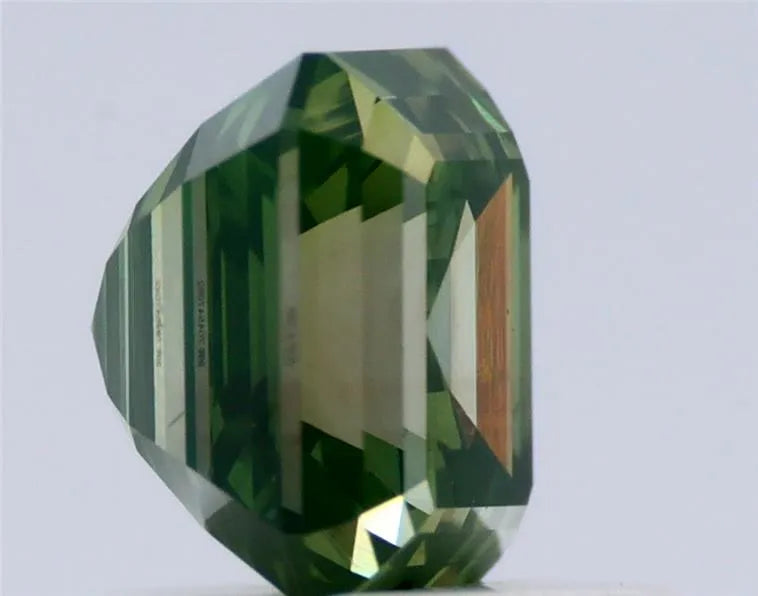 1.11ct Asscher Natural Diamond (Colour Fancy Vivid Green, Clarity VS2, Cut VG, IGI Certified)