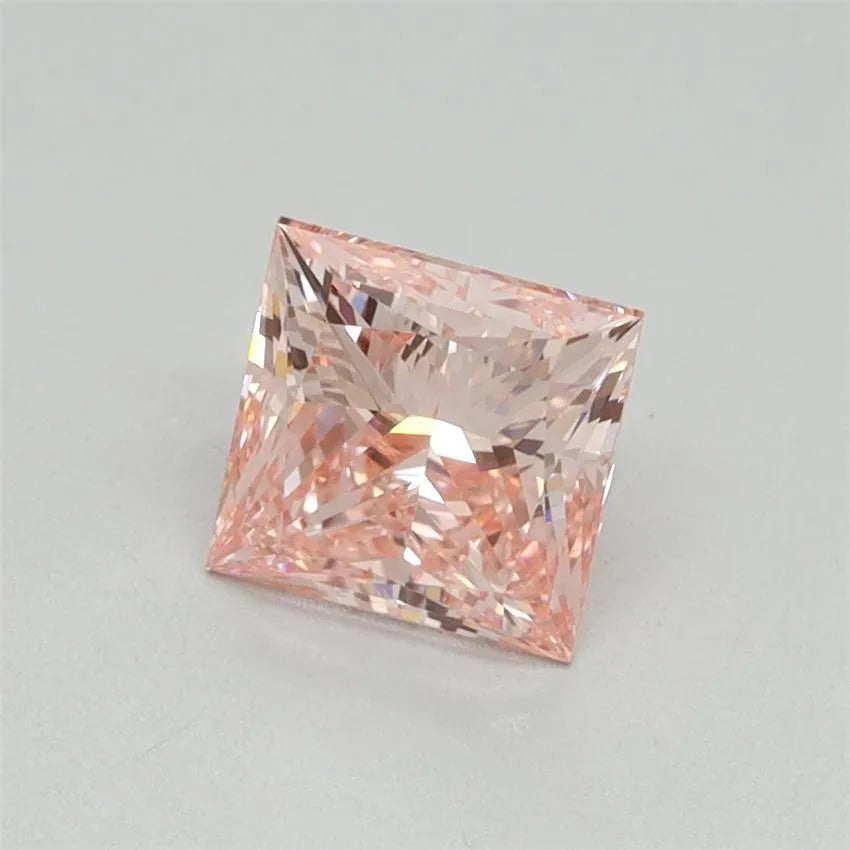 1.03ct Princess Lab Grown Diamond (Colour Fancy Intense Pink, Clarity VVS1, IGI Certified)