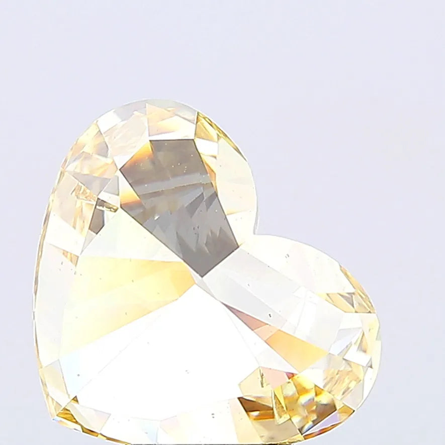 8.01ct Heart Lab Grown Diamond (Colour Fancy Intense Yellow, Clarity VS2, IGI Certified)
