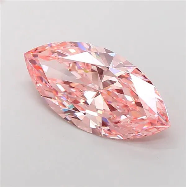 8.04ct Marquise Lab Grown Diamond (Colour Fancy Vivid Pink, Clarity VVS2, IGI Certified)