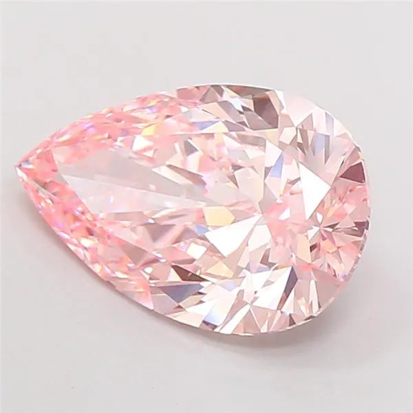 8.05ct Pear Lab Grown Diamond (Colour Fancy Vivid Pink, Clarity VVS2, IGI Certified)