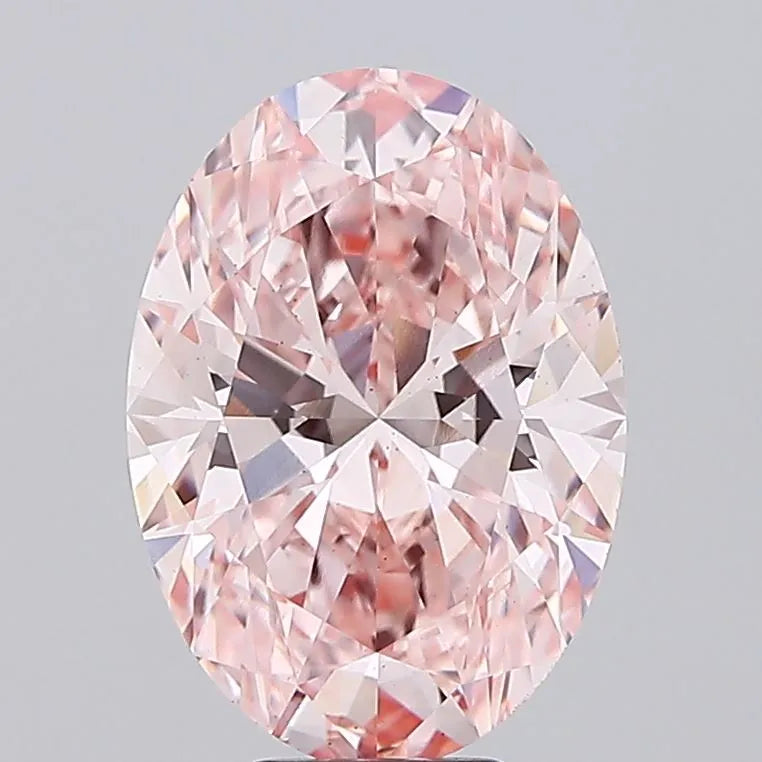 8.07ct Oval Lab Grown Diamond (Colour Fancy Intense Pink, Clarity VS2, IGI Certified)
