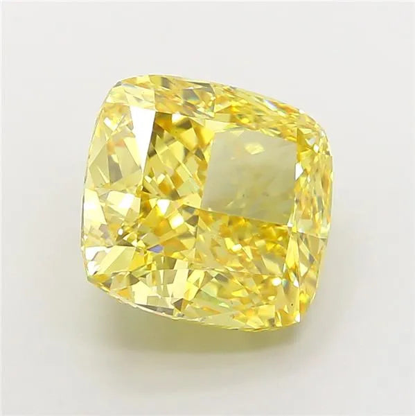 8.08ct Cushion modified Lab Grown Diamond (Colour Fancy Vivid Yellow, Clarity VS1, IGI Certified)