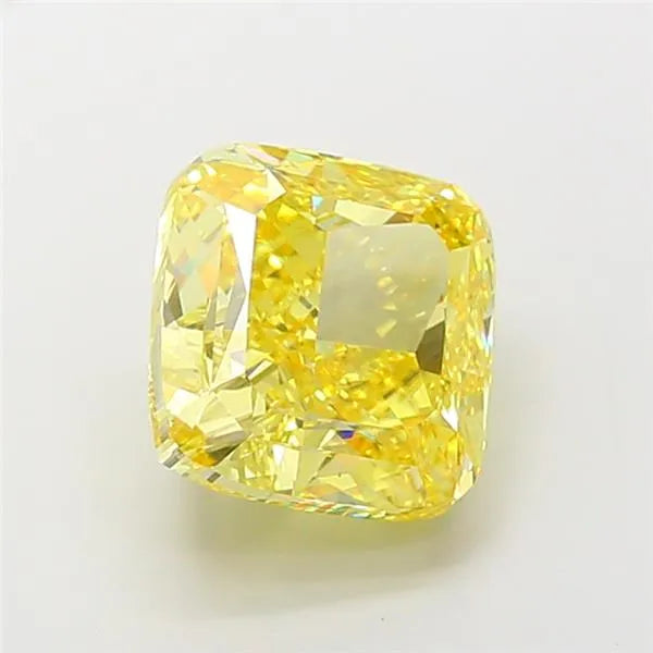 8.08ct Cushion modified Lab Grown Diamond (Colour Fancy Vivid Yellow, Clarity VVS2, IGI Certified)