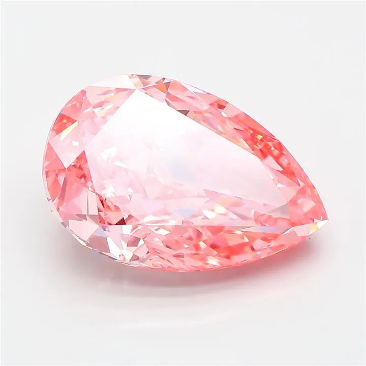8.08ct Pear Lab Grown Diamond (Colour Fancy Vivid Pink, Clarity VS1, IGI Certified)