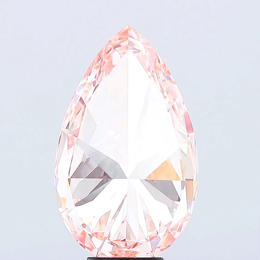 8.09ct Pear Lab Grown Diamond (Colour Fancy Vivid Pink, Clarity VVS2, IGI Certified)