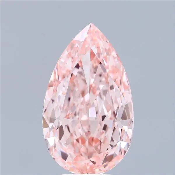 8.12ct Pear Lab Grown Diamond (Colour Fancy Intense Pink, Clarity VS1, IGI Certified)