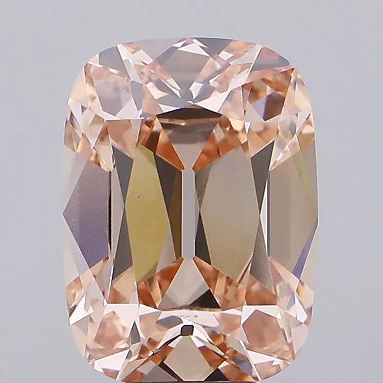 8.18ct Cushion Lab Grown Diamond (Colour Fancy Brownish Pink, Clarity VVS2, IGI Certified)