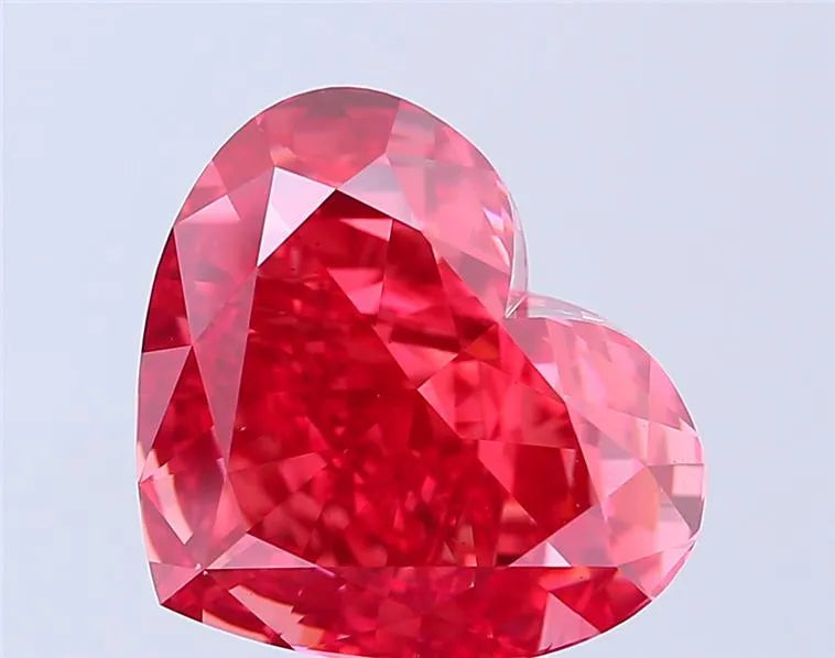 8.33ct Heart Lab Grown Diamond (Colour Fancy Vivid Red, Clarity VS2, IGI Certified)