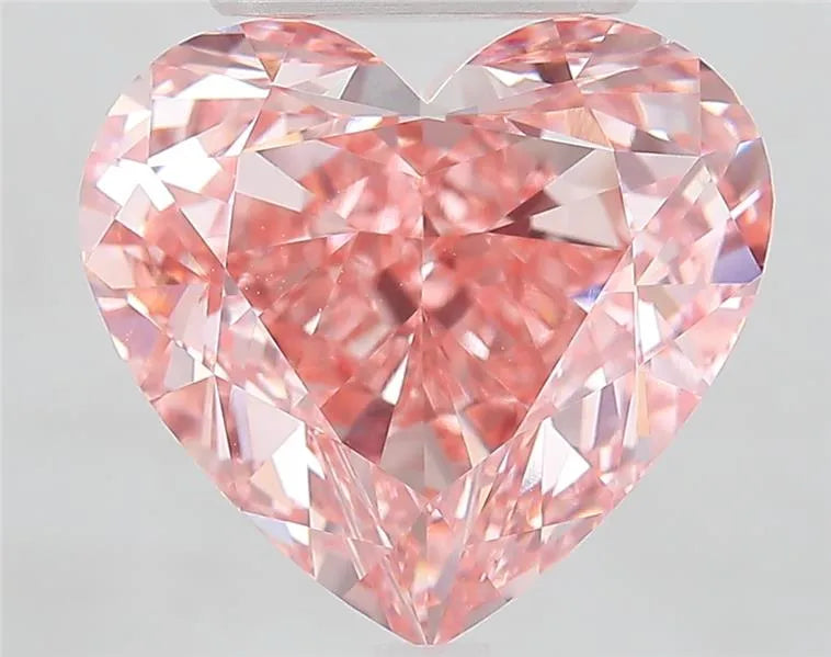 8.50ct Heart Lab Grown Diamond (Colour Fancy Vivid Pink, Clarity VVS2, IGI Certified)