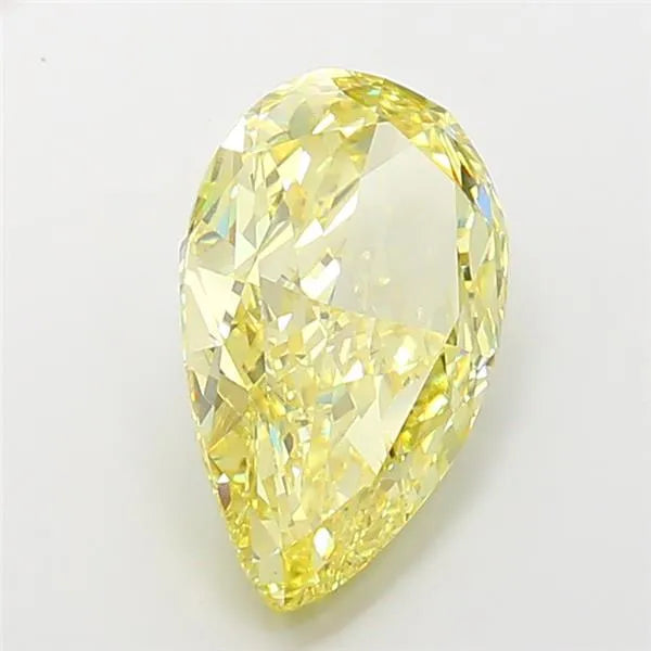 8.69ct Pear Lab Grown Diamond (Colour Fancy Vivid Yellow, Clarity VS1, IGI Certified)