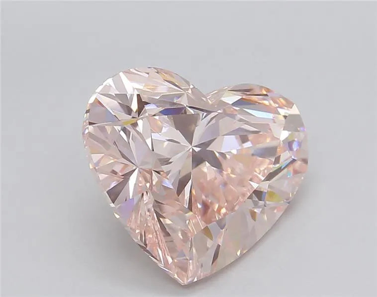 5.03ct Heart Lab Grown Diamond (Colour Fancy Pink, Clarity VVS2, IGI Certified)