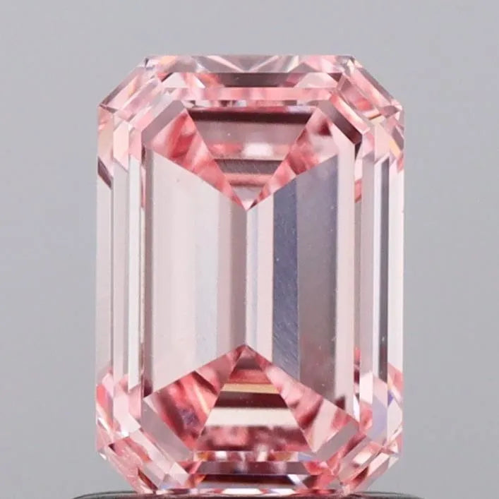 1.00ct Emerald Lab Grown Diamond (Colour Fancy Vivid Pink, Clarity VS1, Uncertified)