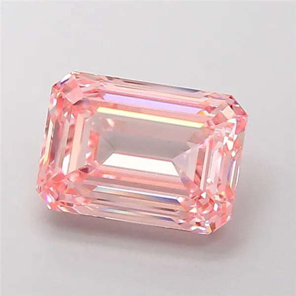 9.01ct Emerald Lab Grown Diamond (Colour Fancy Pink, Clarity VS1, IGI Certified)