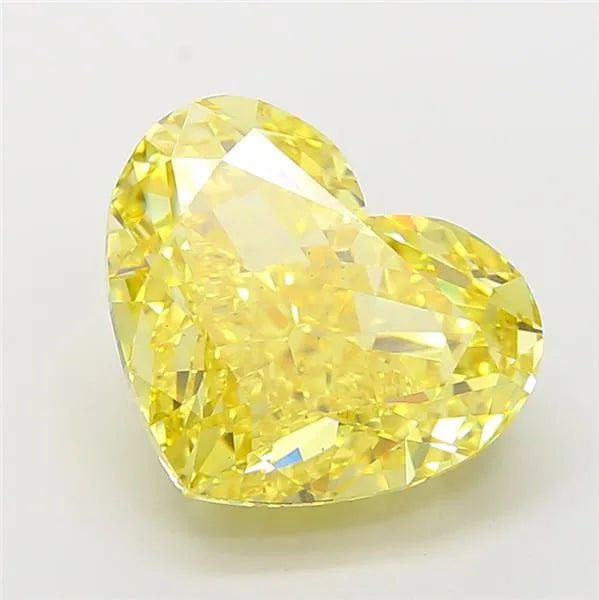 9.02ct Heart Lab Grown Diamond (Colour Fancy Vivid Yellow, Clarity VS2, IGI Certified)