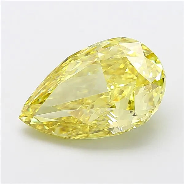 9.02ct Pear Lab Grown Diamond (Colour Fancy Intense Yellow, Clarity VS2, IGI Certified)