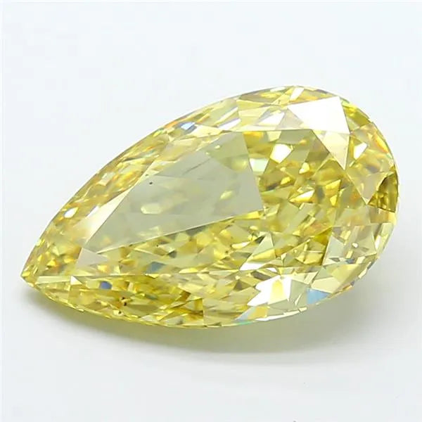 9.10ct Pear Lab Grown Diamond (Colour Fancy Intense Yellow, Clarity VS2, IGI Certified)