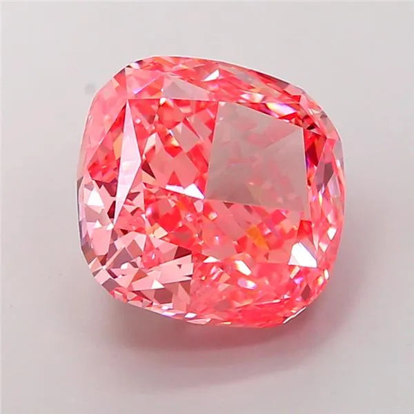 9.43ct Cushion modified Lab Grown Diamond (Colour Fancy Vivid Pink, Clarity VS1, IGI Certified)