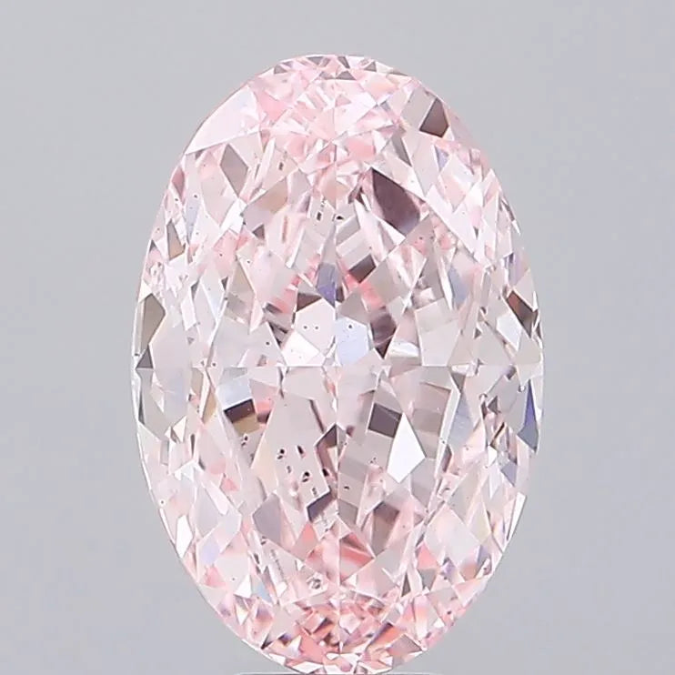 9.60ct Oval Lab Grown Diamond (Colour Fancy Vivid Pink, Clarity VS2, IGI Certified)