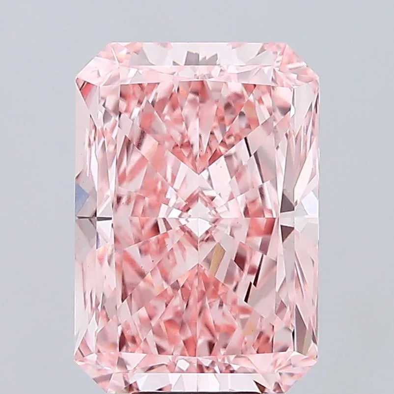 9.86ct Radiant Lab Grown Diamond (Colour Fancy Vivid Pink, Clarity VS1, IGI Certified)