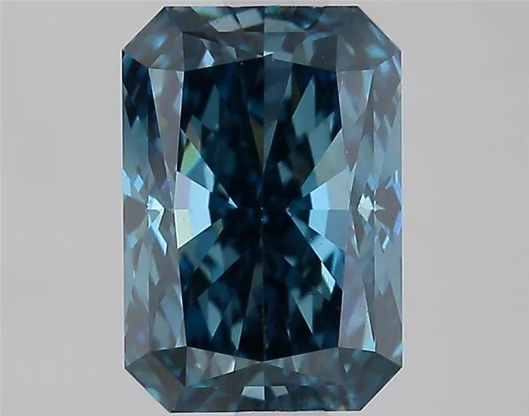 2.09ct Radiant Lab Grown Diamond (Colour Fancy Vivid Blue, Clarity VVS2, IGI Certified)